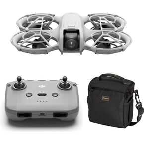 DJI Neo Drone with RC-N3 Remote Controller 4K UHD Camera for Adults, 135g Self Flying Drone That Follows You, Palm Takeoff, Subject Tracking, QuickShots, Stabilized Video, Built-in Propeller Guard