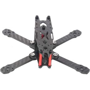 QWinOut FS135 135mm Wheelbase 3mm Arm Thickness 3K Carbon Fiber Frame Kit for RC Drone FPV Quadcopter 3 inch Props 1103/1104/1305 Motor