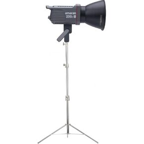 Aputure Amaran 200X S with 280cm Stainless Steel Light Stand Kit, 200W Bi-Color 2700K to 6500K Bowens Mount LED Video Continuous Output Light