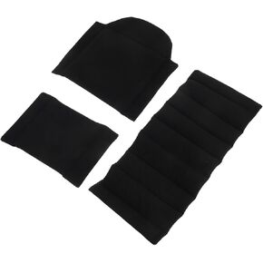 3pcs Shockproof Lens Pouch Organizer with Scratch Resistant Material Lightweight Travel Friendly Design for Optimal Gear Protection and Organization
