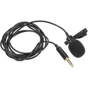 Yardwe Lavalier Clip Microphone Tiny Lapel Mic for Computer Tablet Phone Omnidirectional Sound Capture for Interviews Streaming Vlogging Gaming Stylish Design
