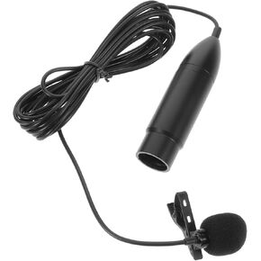 Yardwe 48v Three-pin Lavalier Microphone Portable Clip Mic for Recording Live Streaming Play Setup Audio Accessory for Content