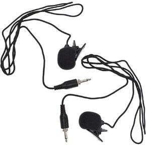 Yardwe 2pcs Lavalier Microphone High Sensitivity Condenser for Audio Recording for Teaching Lectures Interviews and Video Streaming Compatible Various Devices