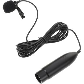 TOYANDONA 48v Lavalier Wearable Microphone Three-pin Interface Lapel Mic for Recording Live Streaming and Interviews Play Design Cable
