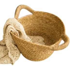 Newborn Photo Basket Children Baby Photography Woven Baskets Photography Props Basin Record