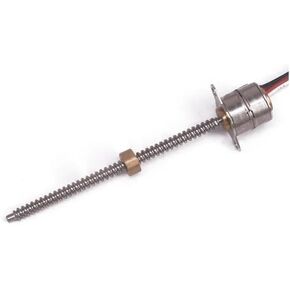 10 ملم خطوة إلكترونية المبتدئة DC 5V 2-Phasse 4-Wires Stepper محرك الدقة الطويلة LINER LED LED SHOPERSE 50MM (NUT فقط)