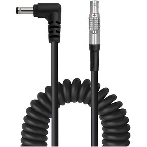 2 دبوس Lemo 0b إلى الزاوية اليمنى DC 5525 لفائف طاقة ملفوف لـ Teradek Bolt ، Z CAM ، ARRI ، Red ، Pyxis ، Paralinx ، Preston ، Switronix ، Smallhd ، Transvideo ، 59 "