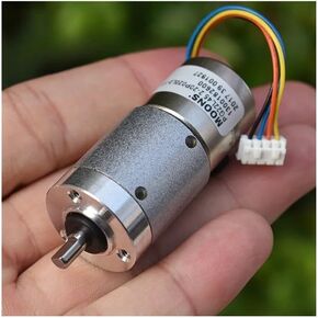 DC 12V Full Metal Planetary Gearbox Gear Reducer Stepper Electronic Starter 2-Phase 4-Wire D-Shaft 6.4 Ohms