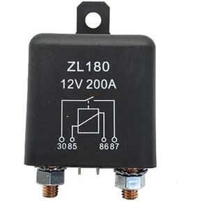 5 Pcs DC12V/24V 200A Large Current Car Starter Relay ZL180 Split Charge 4Pin Power Electromagnetic Relay(DC12V)