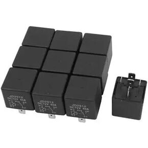 JD2912 DC 72V 40A 5 Pins SPST Vehicle Car Security Power Relay 10pcs