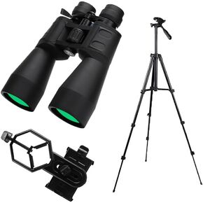 Binoculars Telescope 10-380x100 Powerful Binoculars Long Range Telescope Zoom HD BAK4 High Magnification Professional for Hunting