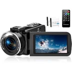 OPRKOEE 6K Video Camera HD 64MP IR Night Vision YouTube 18X Digital Zoom
