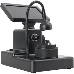 4.3Inch LCD Digital Microscope, Digital Diamond Girdle Viewer, Biological Microscope Kit, 50-1500X Digital Microscope, LED Fill Light, Accurate Identification, for Diamond Waist Code Magnifying
