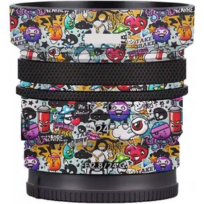 Camera Lens Sticker Coat Wrap Protective Film for Sony FE 24mm F2.8 G Body Protector Decal Skin FE 2.8/24 G 24 2.8(Circuit Titanium)