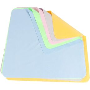 HOMSFOU 5pcs Microfiber Screen Cleaning Cloths for Phones Tablets Soft Reusable Quick Drying Random Colors for Lenses Screens Jewelry Cleaning