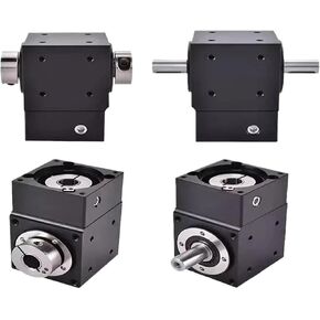 1pcs 90° Right Angle Steering Gear Commutator for Nema 23 Stepper Motor 60mm Servo T-Shaped L-Shaped Cross Shaped Reducer(Single axis-14 Input)