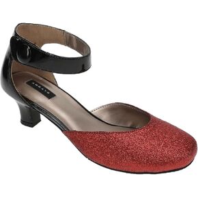 ARRAY Women's Charlie D'Orsay Low Heel Pump with Ankle Strap