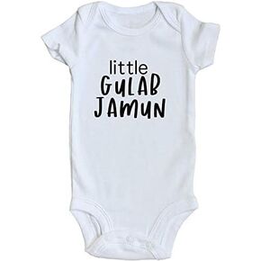 TwentyFourDoves Little Gulab Jamun Baby Bodysuit, Pakistani Baby, Indian Baby, Desi, Jalebi