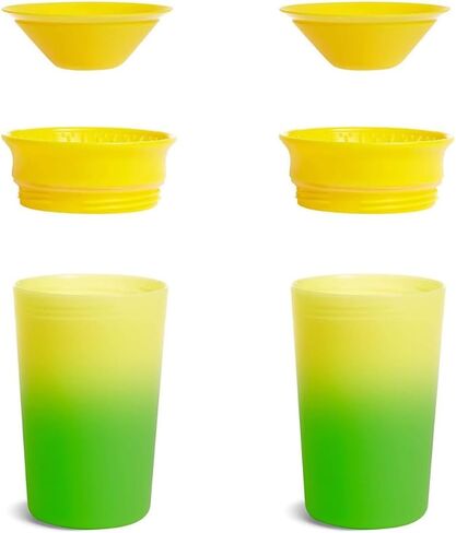2 Miracle® 360° Color Changing Cup for Toddlers sippy cups, toddler cups spill proof with Dentist Recommended Spoutless Design, BPA-Free Kids Cups, Easy to Clean, 9oz, (Pink) in Saudi Arabia