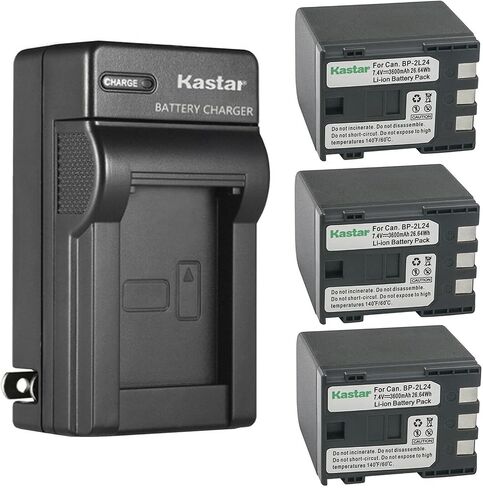 Kastar AC Wall Battery Charger Replacement for Canon VIXIA HF R100, R11, HG10, HV20, HV30, HV40, ZR100, ZR200, ZR300, ZR400, ZR500, ZR600, ZR700, ZR800 in Saudi Arabia