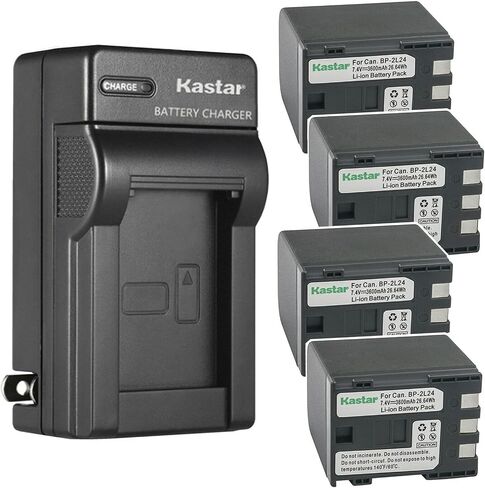 Kastar AC Wall Battery Charger Replacement for Canon VIXIA HF R100, R11, HG10, HV20, HV30, HV40, ZR100, ZR200, ZR300, ZR400, ZR500, ZR600, ZR700, ZR800 in Saudi Arabia
