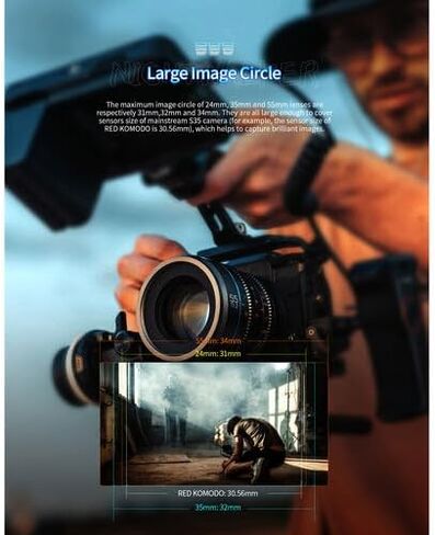 SIRUI Night Walker 55mm Camera Lens, Manual Focus Cine Lens (L Mount, Black) in Saudi Arabia
