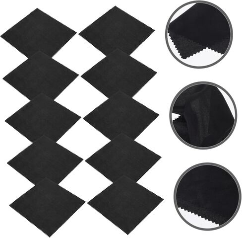 Microfiber Cleaning Cloths 10pcs Glasses Cleaning Cloths Screen Cleaner for Smartphones Computers Optics in Saudi Arabia