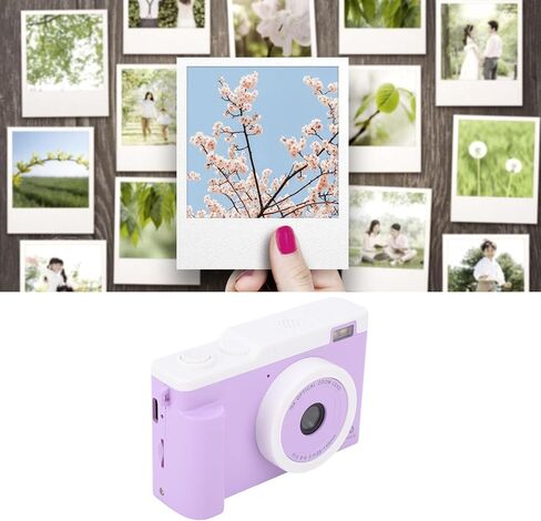 Bewinner 1080P Digital Camera for Photography, WiFi 48MP Vlogging Camera with LED Flash, 15x Digital Zoom Autofocus Compact Travel Cameras for Beginner (Purple) in Saudi Arabia
