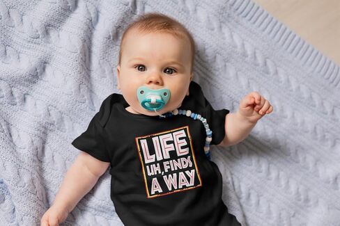 Pop Threads Life Uh Finds A Way Quote Funny Sarcastic Memes Infant Baby Boy Girl Bodysuit in Saudi Arabia
