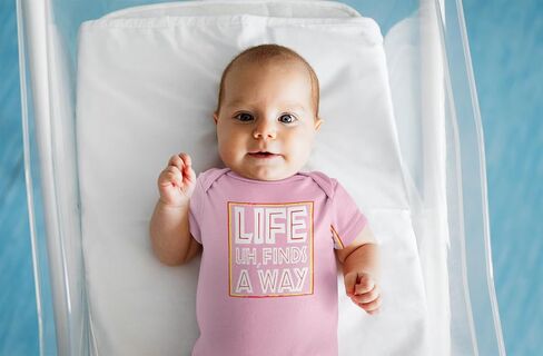 Pop Threads Life Uh Finds A Way Quote Funny Sarcastic Memes Infant Baby Boy Girl Bodysuit in Saudi Arabia