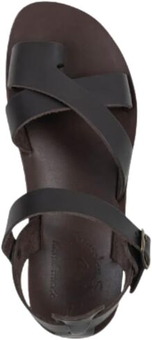 Jerusalem Sandals Womens Tovah Black, Durable Handcrafted Real Leather Sandals, Sandals for Women With Back Strap and Toe Loop, Molded Footbed, Textured sole, Waterproof in Saudi Arabia