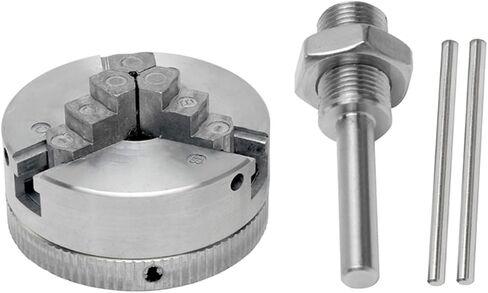 3 Jaw Zinc Alloy Lathe Chuck Wood Turning Clamp Drilling Tool Threaded Back for Machine with Connecting Rod Chuck(A) in Saudi Arabia