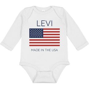 TATY Kids Levi Made In The USA Long Sleeve Baby Infant Bodysuit