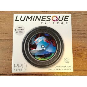Luminesque 82mm Circular Polarizer and UV Slim PRO Filter Kit