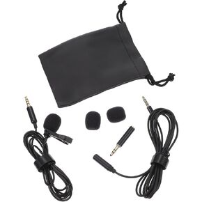 Vaguelly 1set Clip Lavalier Microphone Noise Reduction for Podcasting Vlogging Interviews Compact Design Excellent Sound Quality for Live Broadcasts and Conference Rooms