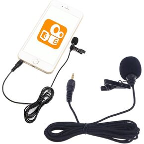 Hands Lavalier Microphone with System Dual Channel for Computer for Interviews Podcasting and Video Conferencing