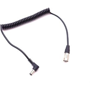 DC 5.5/2.5mm to Female 4pin Hirose Power Cable Coiled Cable for SmallHD DP7,AC7-OLED Monitor