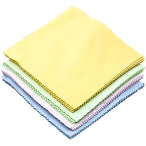 10 Pack Cleaning Cloths 14.5x14.5cm for Smartphones Tablets LCD Screens Glasses Lenses Dust Streak Random