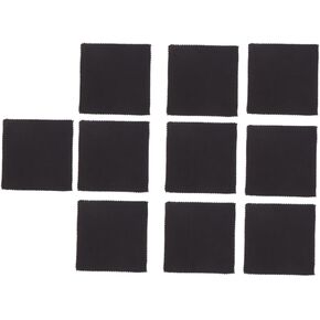 20pcs Cotton Eyeglasses Cleaning Cloths Reusable Screen for Phones Laptops Tablets and Glasses Black Soft and for Dust and Smudge Removal