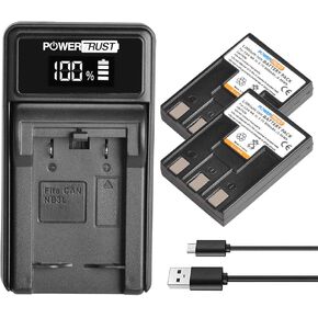 2Pack NB-3L NB3L NB 3L Battery and LED USB Charger for Canon Digital Ixus II Iis i i5 700 750 PowerShot SD10 SD20 SD40 SD100 SD110 SD500 SD550 IXY Digital L L2 30