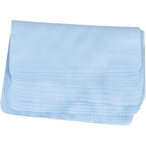 10pcs Microfiber Cleaning Cloth for Screens Soft Reusable Lens Cloth for Electronics Phones and Glasses Sky Color for Dust and Smudge Removal
