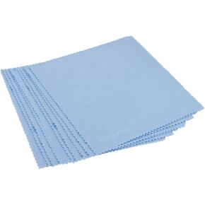Microfiber Eyeglasses Cleaning Cloth Set 80pcs Blue Lens Screen Jewelry Camera Phone Cleaner