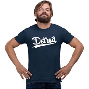 Go All Out City of Detroit Michigan Script Mens Toddler Women Youth T-Shirt