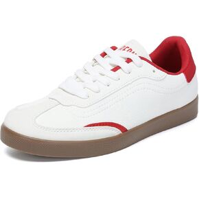 Bernal Women's Fashion Sneakers Flat Low-Top Lace-Up Comfortable Casual Tennis Shoes Walking Travel Shoes Dress Sneakers