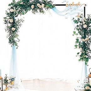 8'x10 Ft Wedding Backdrop Stand Adjustable Telescopic Height and Width Display Stand for Wedding