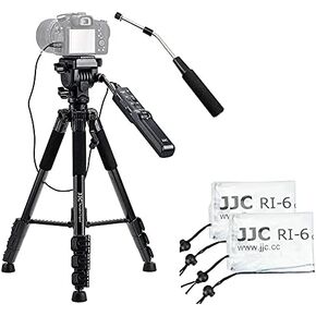 Camera Tripod + 2 Pack (with Flash) Rain Cover：Video Camera Remote Control Tripod + 2 Pack 18" Long Clear Lens Raincoat (with Flash)