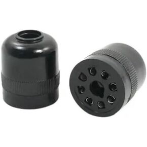 2PCS US-08 AC 300V 7A 8 PINS BLACK RELAY SOCKET FOR AH3-3 TIMER