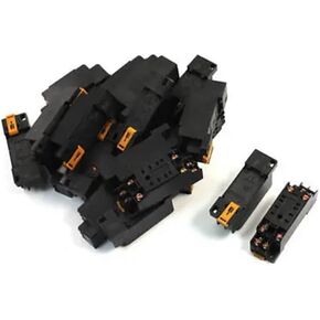 20pcs PYF08A 8 Pins Screw Terminals Power Relay Socket Base for HH52P MY2J