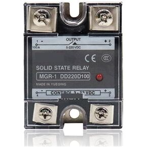 Solid State Relay MGR-1 DD220D100 SSR-100DD 100A 3~32VDC 5~220VDC DC-DC Single Phase Solid State Relay(MGR-1 DD220D100)