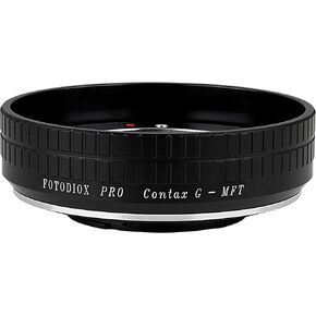 Fotodiox Pro Lens Mount Adapter, Contax G Lens to Micro Four Thirds (M4/3, MFT) Camera Body with Focus Control, for Olympus Pen E-P1 & Panasonic Lumix DMC-G1, DMC-GH1, DMC-GF1